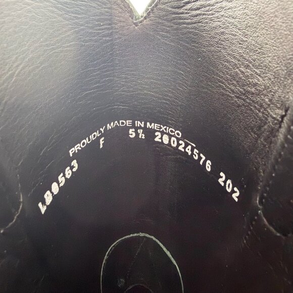 Lane EMMA JANE Womens Green Cowboy Boots 5.5 Western Cowgirl Mid Calf Tall - Picture 9 of 11